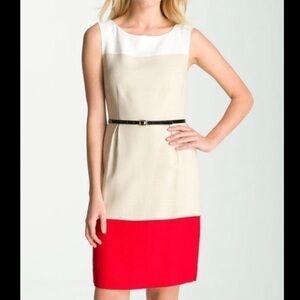 Kate Spade Brodie Color Blocked Sleeveless Tweed Dress Small